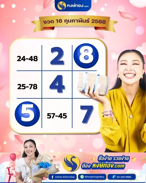 รหัสลับหงษ์ทอง_งวด_16_กุมภาพันธ์_2568